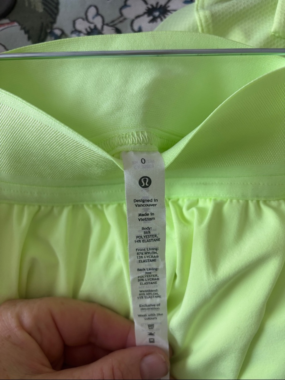 lululemon athletica Bright Lime/Yellow Pleated Mini Skirt - Picture 6 of 6